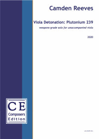 CE-CR2VD1 • REEVES - Viola Detonation: Plutonium 239 - Partitu