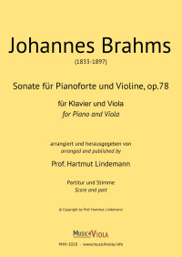M4V-1010 • BRAHMS - Sonate, op. 78, für Violine und Klavier