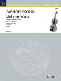 ED 21476 • MENDELSSOHN BARTHOLDY - Lied ohne Worte - Partitur