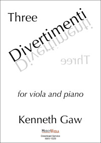 M4V-1029 • GAW - Three Divertimenti - Score and part